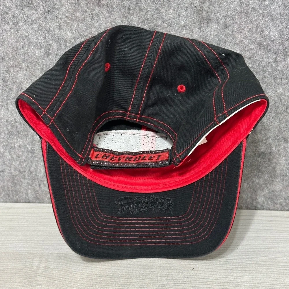 Chevrolet Racing Black Red Embroidered‎ Logo Baseball Cap One Size Fits Most Men
